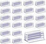 100 Self-Adhesive Clear Sneeze Guard Holders
