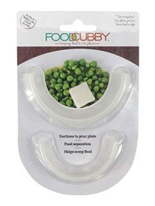 Clear Food Cubby Plate Divider - 2 Pack