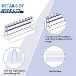 100 Self-Adhesive Clear Sneeze Guard Holders