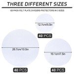 Mixweer Felt Plate Dividers - 120 Soft Protectors