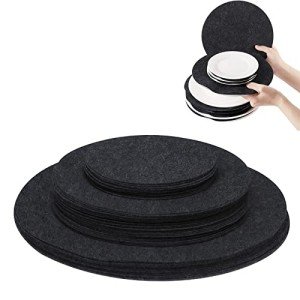 48-Piece Felt Plate Separators for Storage