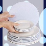 Felt Plate Separators Set of 30 - White