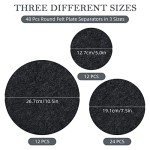 48-Piece Felt Plate Separators for Storage