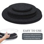 48-Piece Felt Plate Separators for Storage