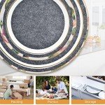 100 Pack Felt Plate Storage Dividers - 3 Sizes