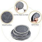 100 Pack Felt Plate Storage Dividers - 3 Sizes