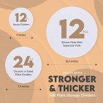 Extra Large Felt Dish Protectors - 48 Pack