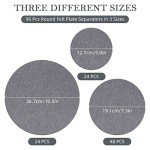 Felt Plate Dividers – 96 Pack, Grey Separators