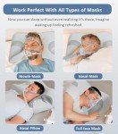 IKSTAR Upgade Cooling CPAP Pillow for Side Sleepers - Pillow for CPAP User - Reduce Air Leak/Hose Tangle/Mask Pressure - Memory Foam Neck Support Nasal Pillow Side/Back/Stomach Sleeper