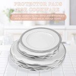 Thick Felt Plate Dividers Set - 48 Round Separators