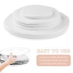 Thick Felt Plate Dividers Set - 48 Round Separators