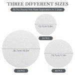 Felt Plate Dividers Protectors - 96 Pack