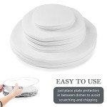 Felt Plate Dividers Protectors - 96 Pack