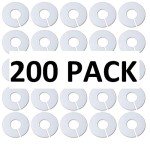 White Plastic Round Rack Size Dividers - 200 Pack