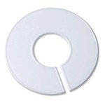 White Plastic Round Rack Size Dividers - 200 Pack