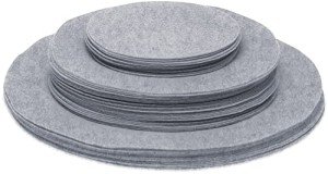 Extra Large Soft Felt Storage Dividers - Grey