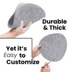 Extra Large Soft Felt Storage Dividers - Grey