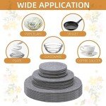 LITLANDSTAR 144-Pack Felt Plate Dividers for China