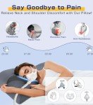 IKSTAR 5.0 CPAP Pillow for Side Sleeper - Adjustable Height/Neck Support - Memory Foam Pillow Suitable for All CPAP Mask Users-Ideal for Side Back Sleeper-Reduce Air Leaks