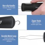 Button Hook and Zipper Pull Aid for One Hand