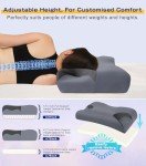 IKSTAR 5.0 CPAP Pillow for Side Sleeper - Adjustable Height/Neck Support - Memory Foam Pillow Suitable for All CPAP Mask Users-Ideal for Side Back Sleeper-Reduce Air Leaks