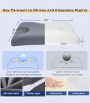 IKSTAR 5.0 CPAP Pillow for Side Sleeper - Adjustable Height/Neck Support - Memory Foam Pillow Suitable for All CPAP Mask Users-Ideal for Side Back Sleeper-Reduce Air Leaks