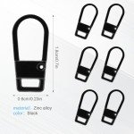 6 Pack Metal Zipper Pull Tab Replacements