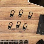 6 Pack Metal Zipper Pull Tab Replacements