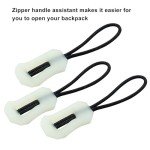 Glow-in-the-Dark Zipper Pulls - 8 Pack