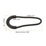PATIKIL 10-Pack Zipper Pull Extensions - Black