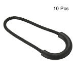 PATIKIL 10-Pack Zipper Pull Extensions - Black