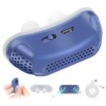 Anti Snoring Devices, Effective Snoring Prevention, Twin Turbine Electric Adjustable and Breathable, Adjustable Wind Speed, Snoring Solution for Men and Women, Suitable for All Nose Shapes. Blue - 010