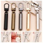 50 Pack Metal Zipper Pulls for Easy Repair