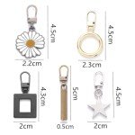 50 Pack Metal Zipper Pulls for Easy Repair