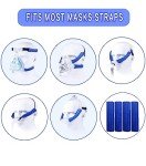 4 Pack CPAP Strap Covers Breathable CPAP Strap Cushions for Most CPAP Headgear Straps Can Reduce The Tracks On The Face Made of Soft Fabric CPAP Face Pads