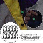 20 PCS Glow-in-the-Dark Zipper Puller Heads