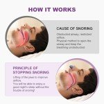 Anti Snoring Devices, Effective Snoring Prevention, Twin Turbine Electric Adjustable and Breathable, Adjustable Wind Speed, Snoring Solution for Men and Women, Suitable for All Nose Shapes. Blue - 010