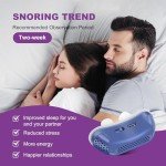Anti Snoring Devices, Effective Snoring Prevention, Twin Turbine Electric Adjustable and Breathable, Adjustable Wind Speed, Snoring Solution for Men and Women, Suitable for All Nose Shapes. Blue - 010