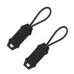 Tactical Zipper Pull Cord Replacement - 2PCS (Black)