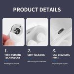 Anti Snoring Devices for Men and Women,Twin Turbine Electric Adjustable and Breathable Suitable for All Nose Shapes,Adjustable Wind Speed,Snoring Solution - 2.0 Version