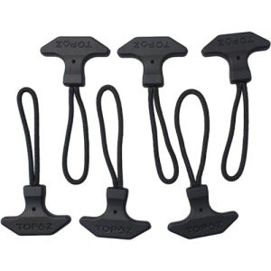 6 Pack Heavy Duty T-Zipper Pulls for Gear