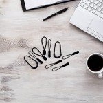 Nylon Zipper Pull Cord Extension Set (Black)