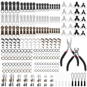 Zipper Repair Kit with Pulls and Tools