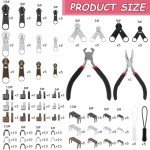 Zipper Repair Kit with Pulls and Tools