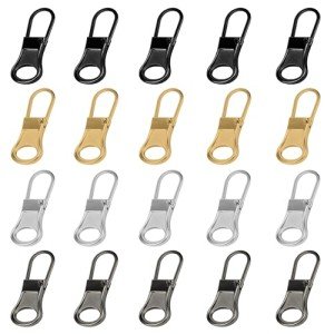 20-Piece Metal Zipper Pull Replacement Kit
