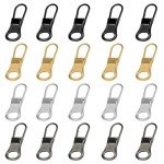 20-Piece Metal Zipper Pull Replacement Kit