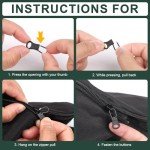 20-Piece Metal Zipper Pull Replacement Kit