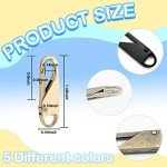 30 Metal Zipper Pulls for Luggage and Clothing