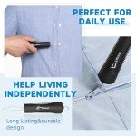 Button Hook and Zipper Pull Helper - Black