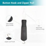Button Hook and Zipper Puller Set for Seniors